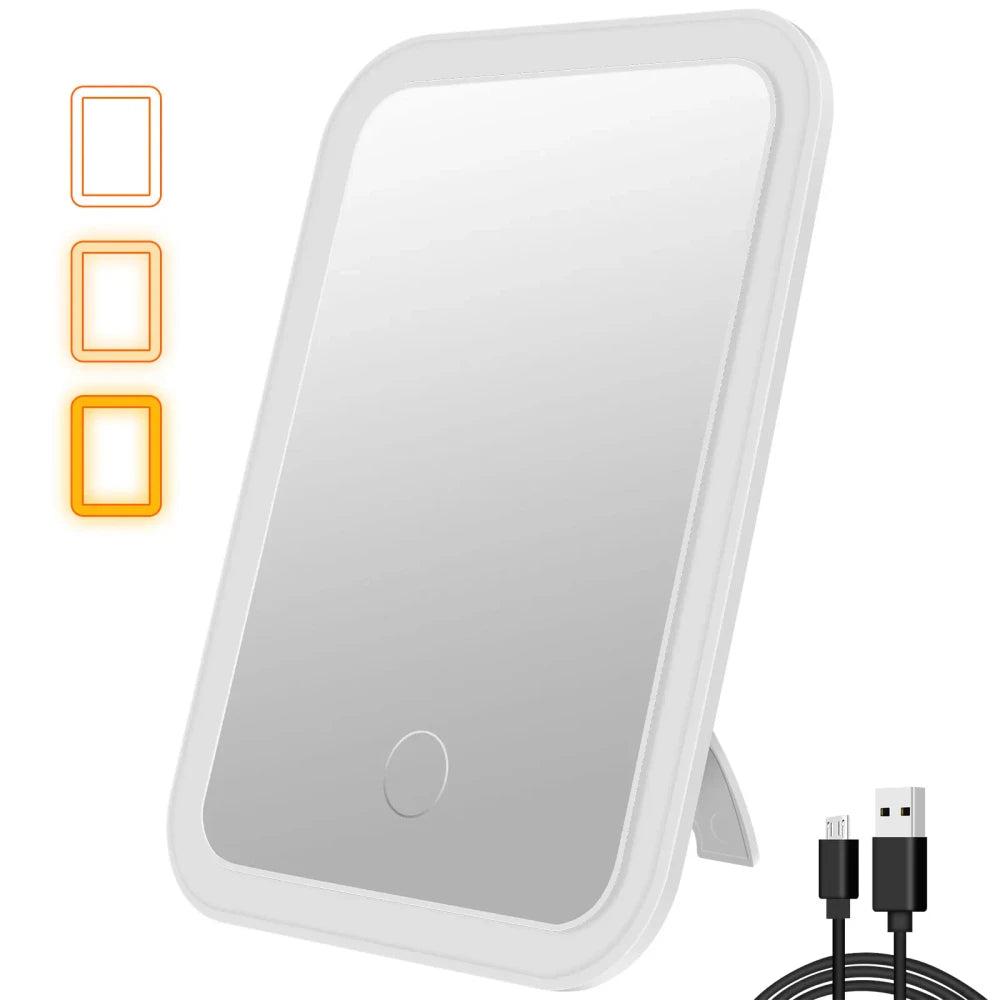 Dimmable Portable LED Makeup Mirror