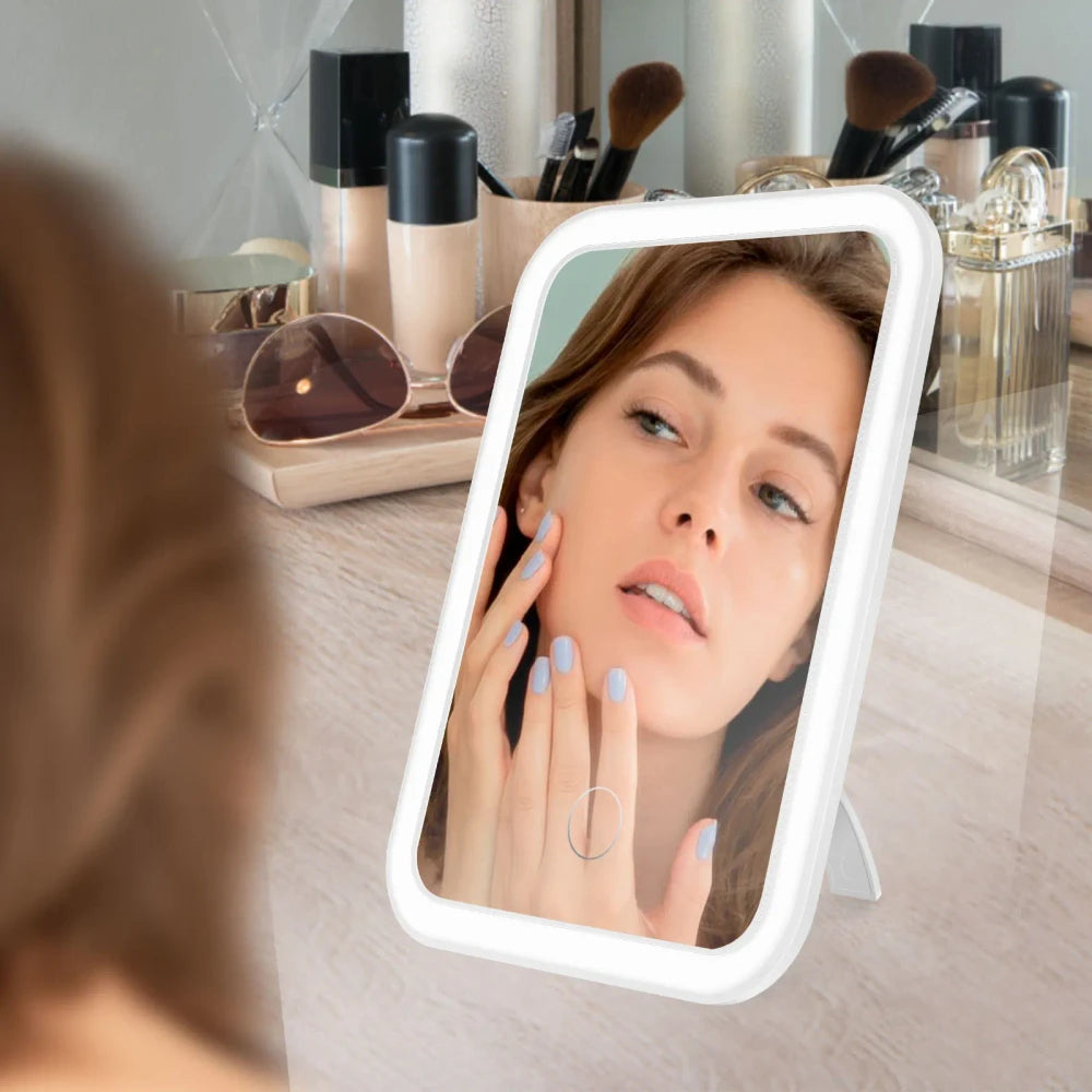 Dimmable Portable LED Makeup Mirror
