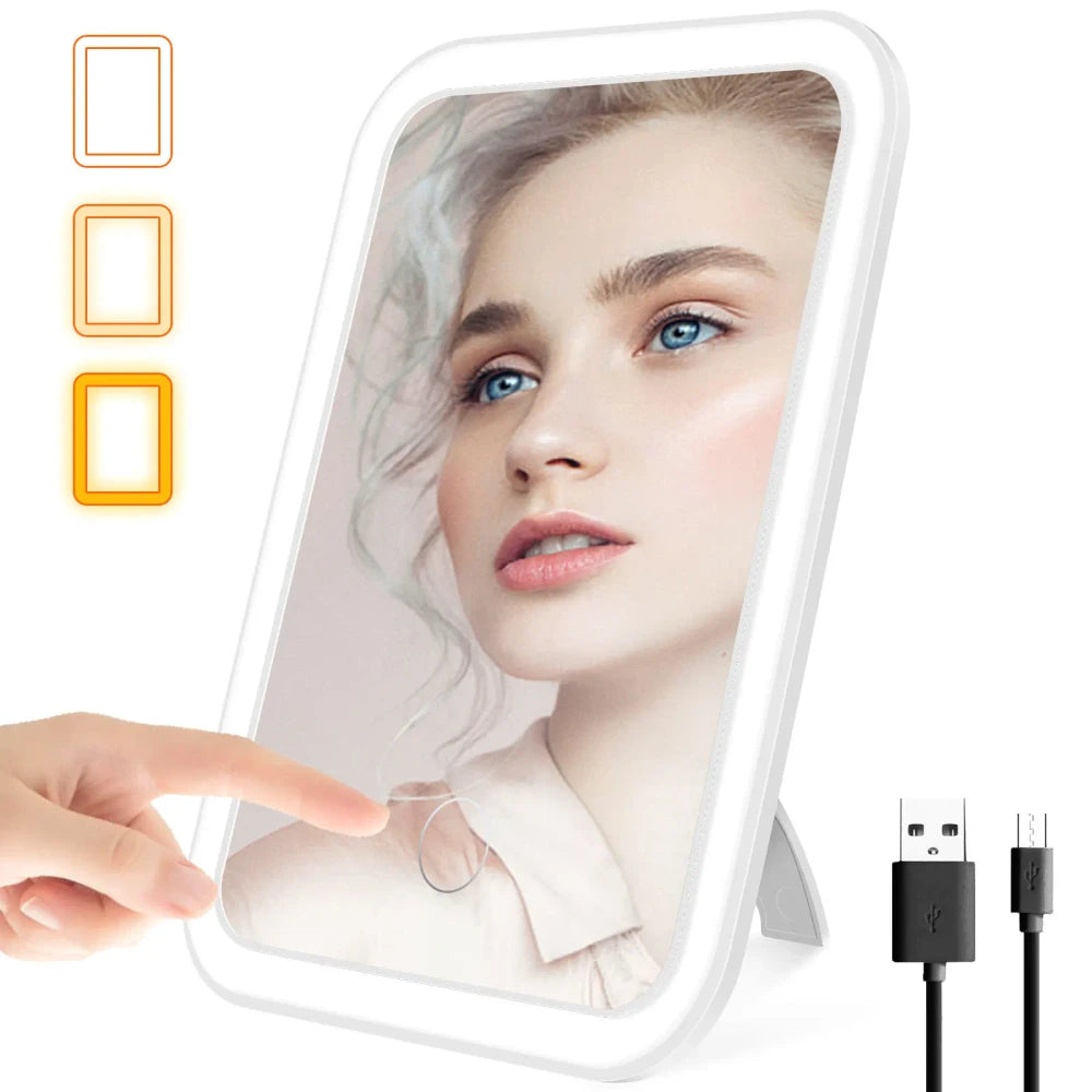Dimmable Portable LED Makeup Mirror