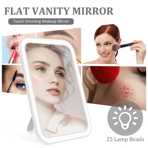 Dimmable Portable LED Makeup Mirror